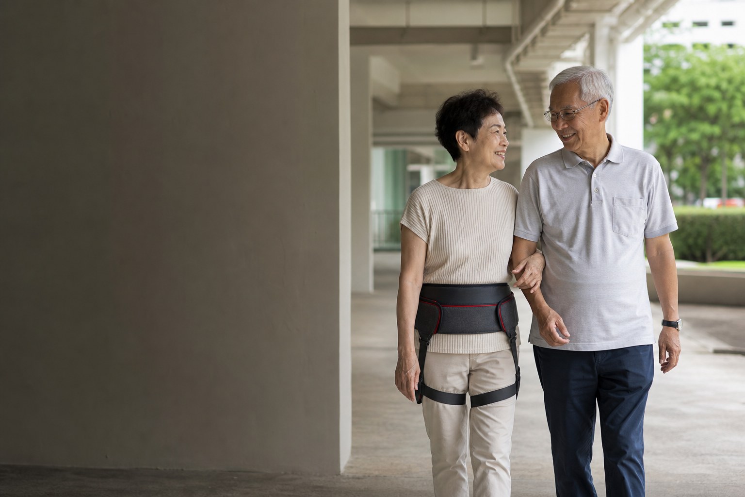 Aging in place with a powered exoskeleton: what changes at home